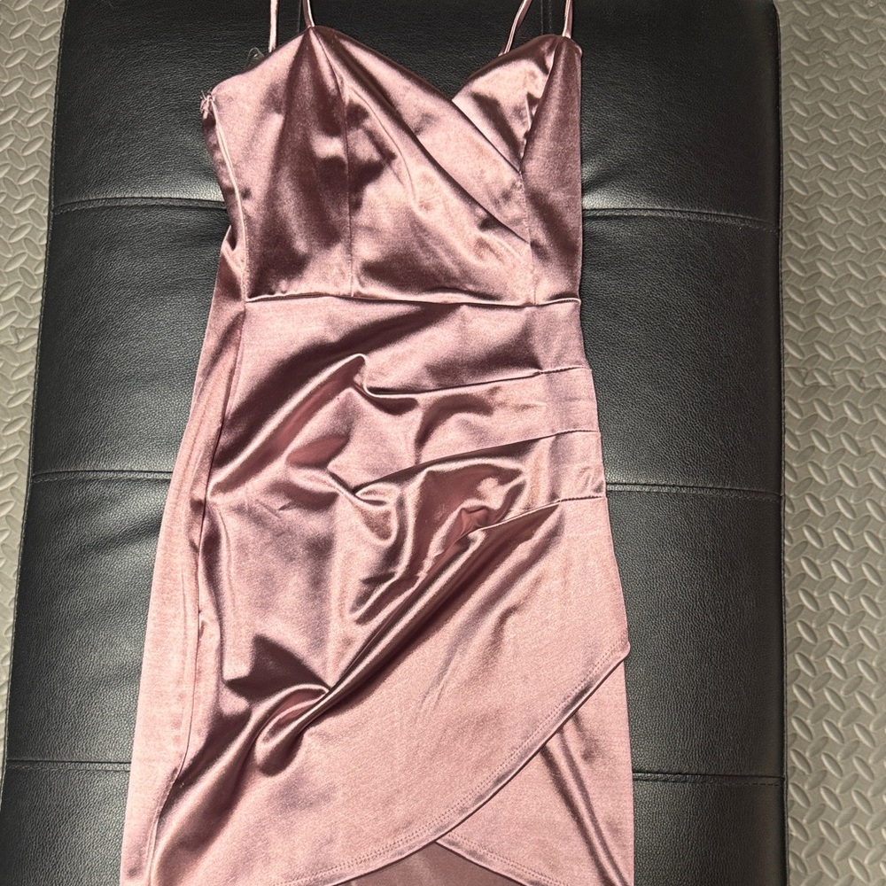 Windsor Blush Satin Mini Dress